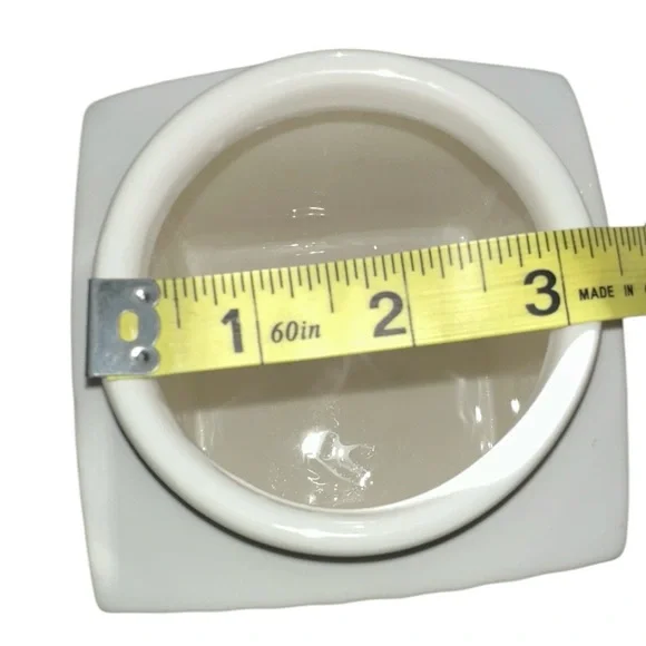 White Ceramic Sugar and Tea Canister Set - Picture 6 of 6